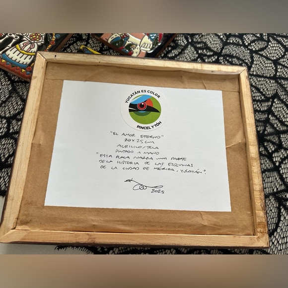 El Amor Eterno Skeleton Art from Mexico - Picture 3 of 4